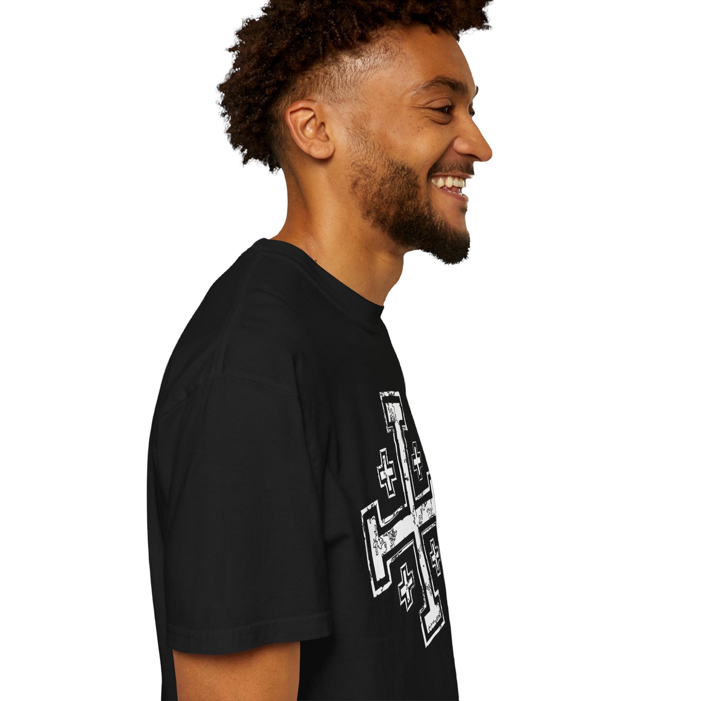 Copy of Cross of Jerusalem Black/White T-Shirt
