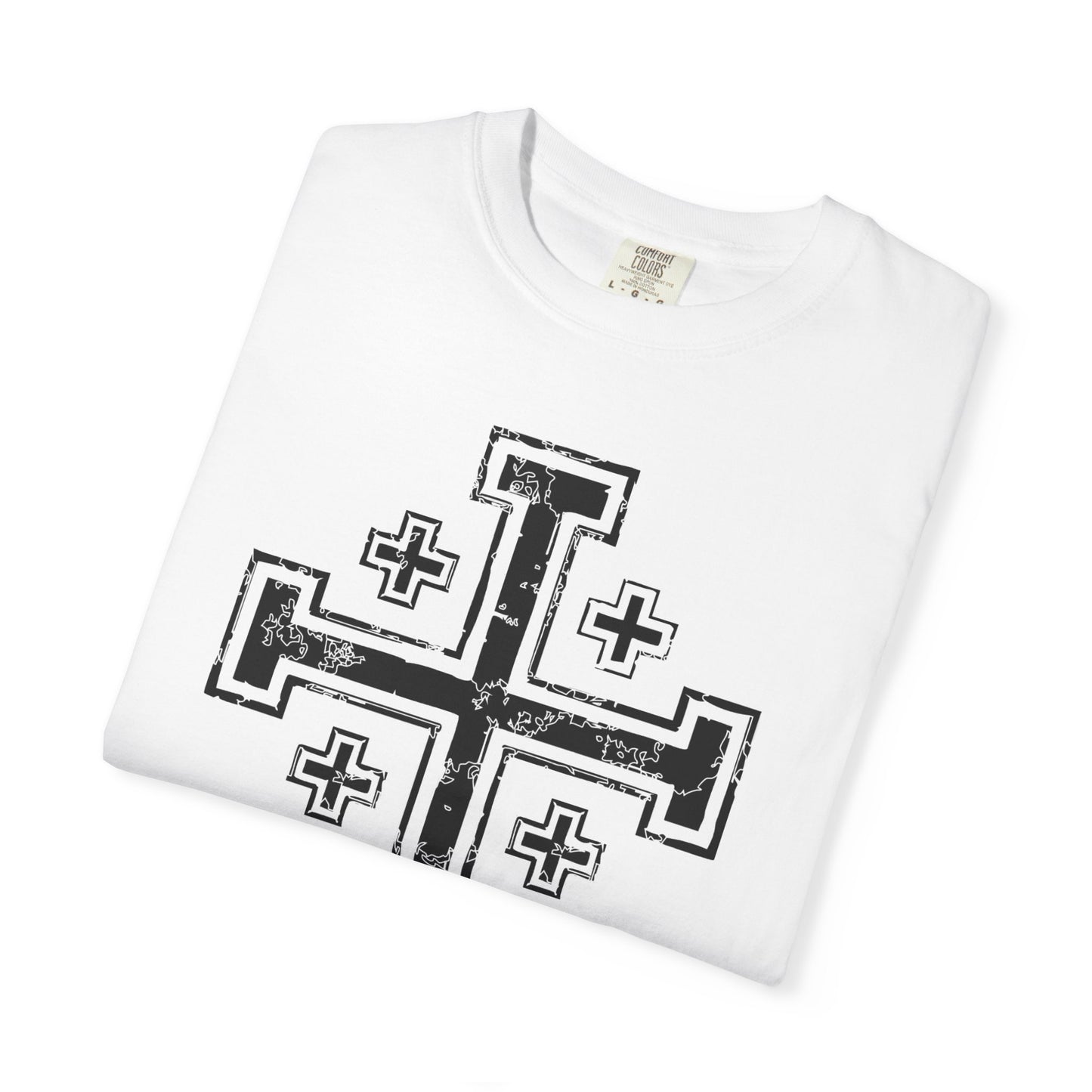 Copy of Cross of Jerusalem Black/White T-Shirt