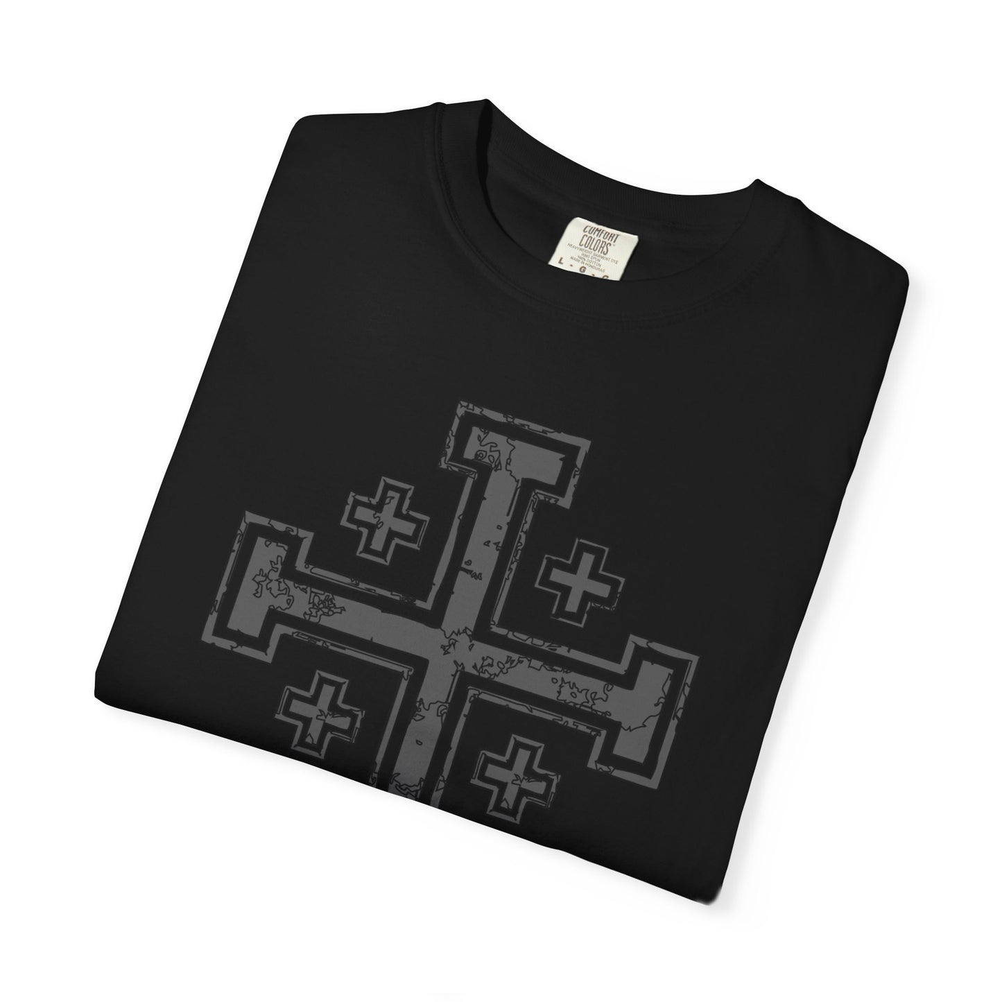 Cross of Jerusalem - Grey T-Shirt