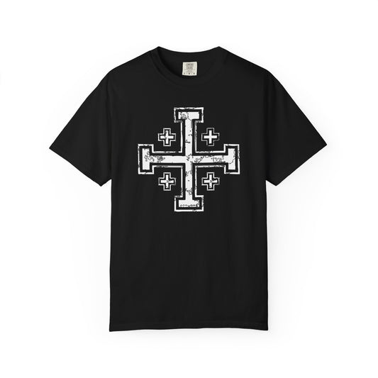 Copy of Cross of Jerusalem Black/White T-Shirt