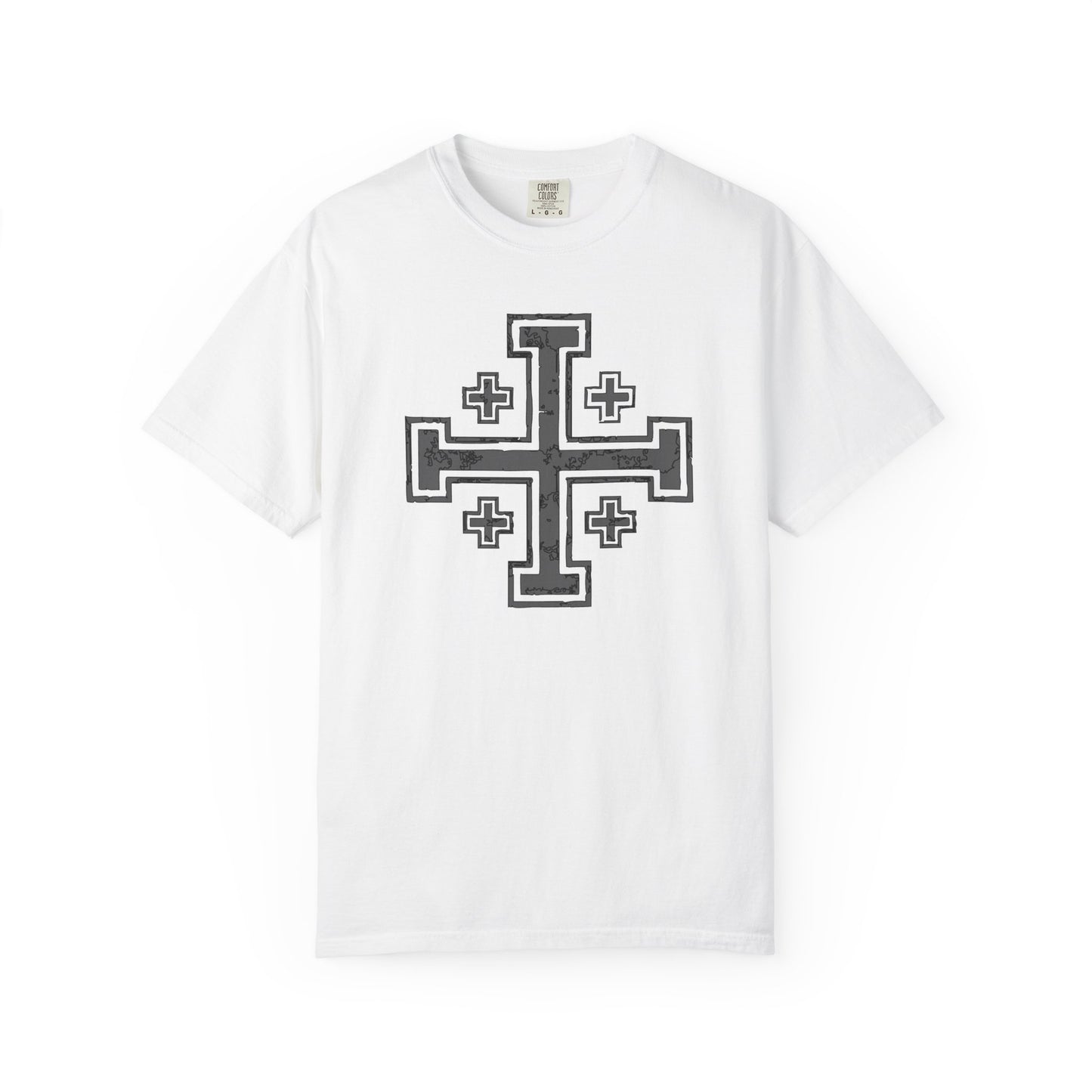 Cross of Jerusalem - Grey T-Shirt
