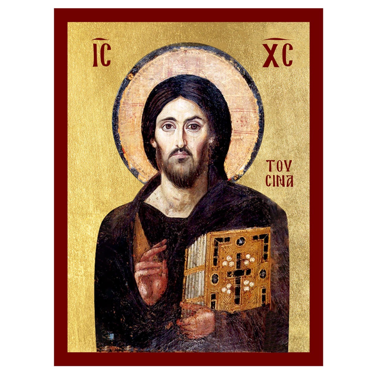 Christ Pantocrator Icon (Greek Handmade)
