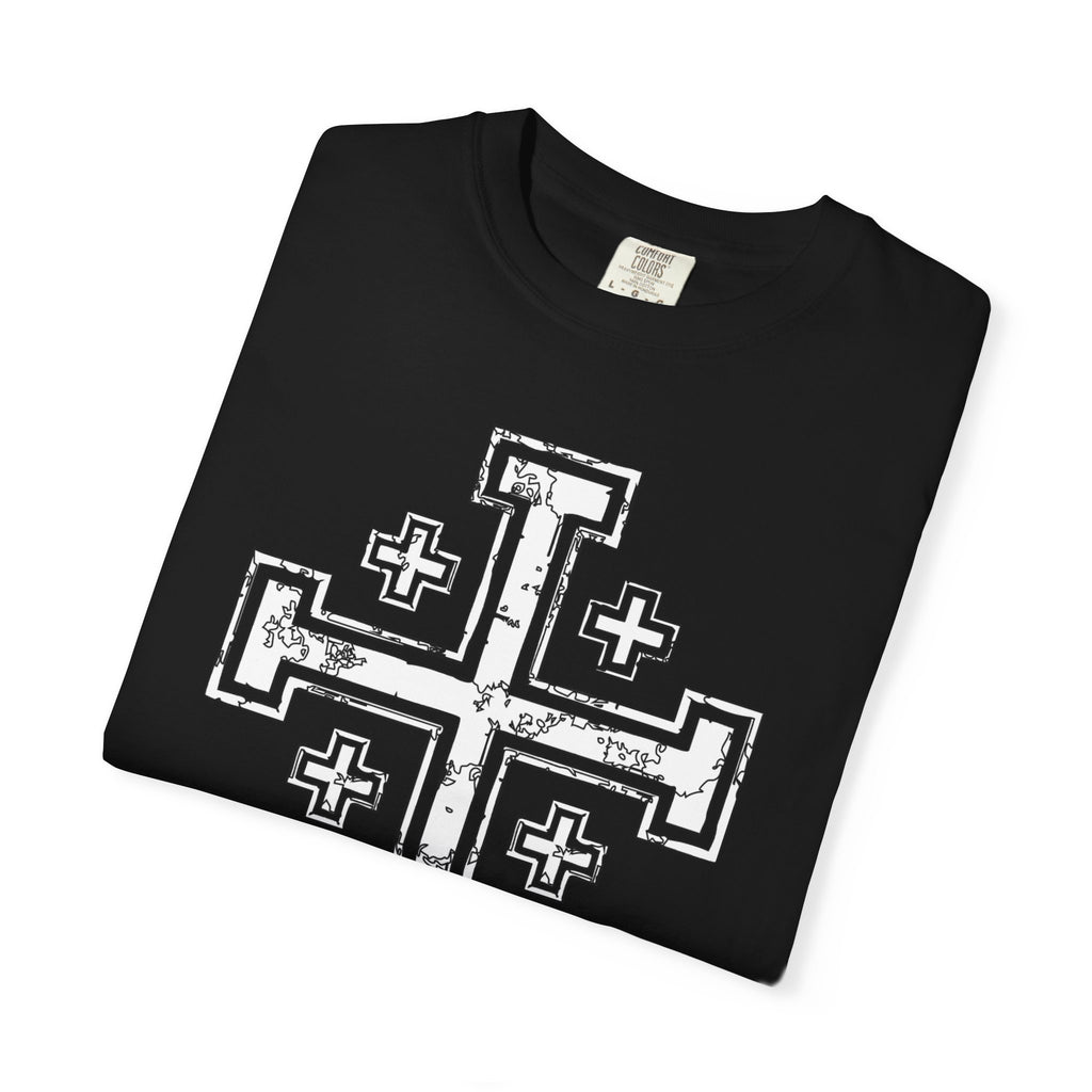 Copie de T-shirt Croix de Jérusalem Noir/Blanc