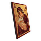 Gottesmutter Eleusa Ikone (griechische Handarbeit)