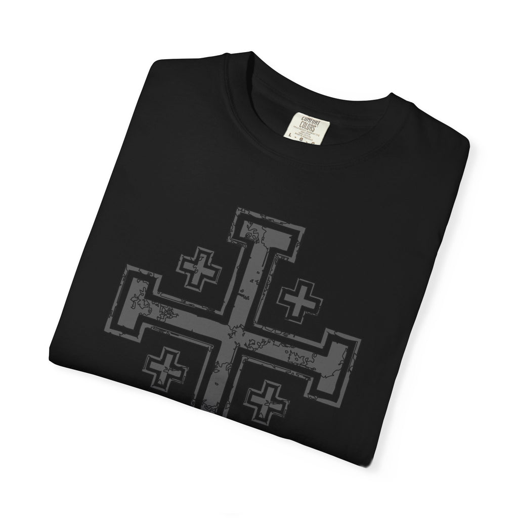 Jerusalemer Kreuz – Graues T-Shirt
