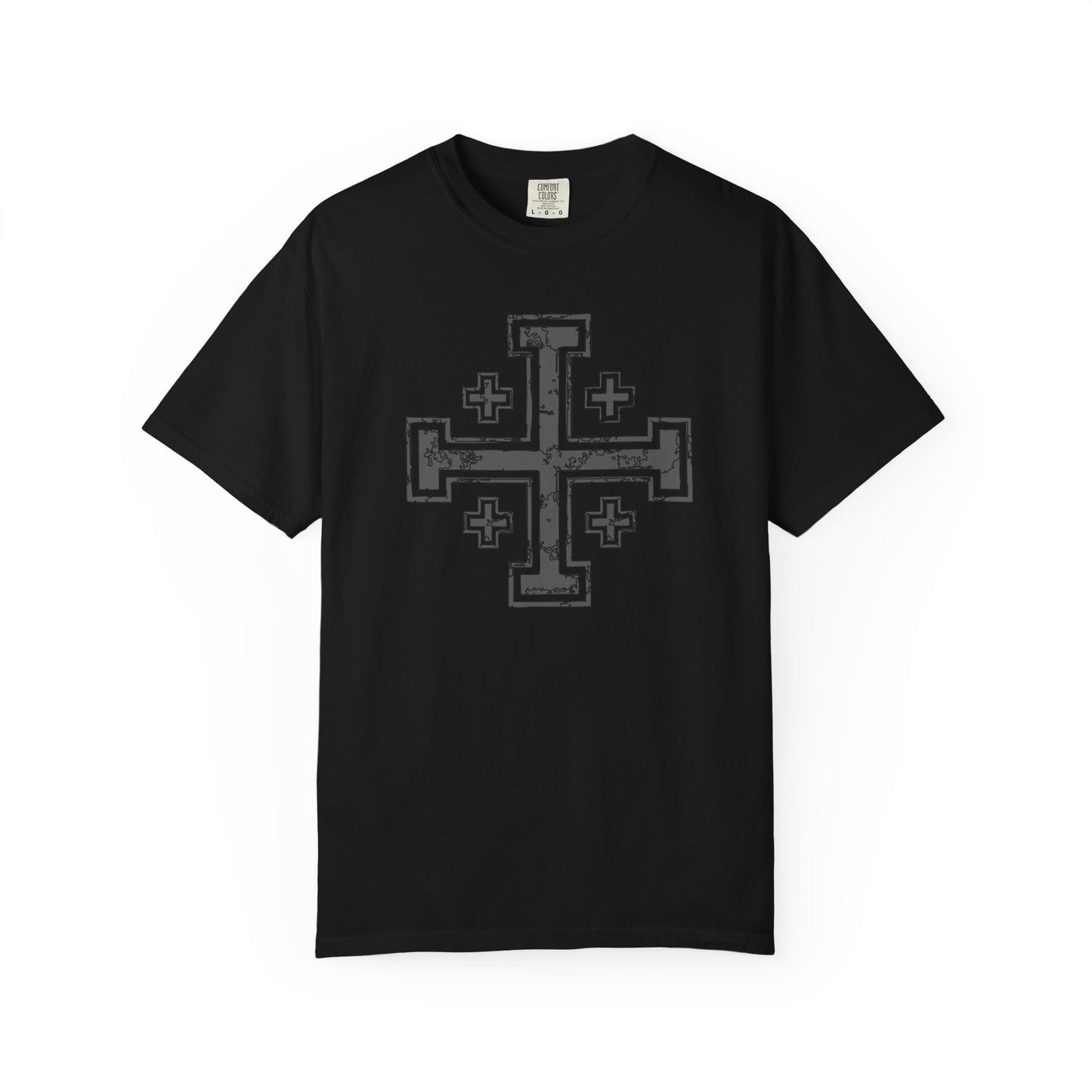 Cross of Jerusalem - Grey T-Shirt