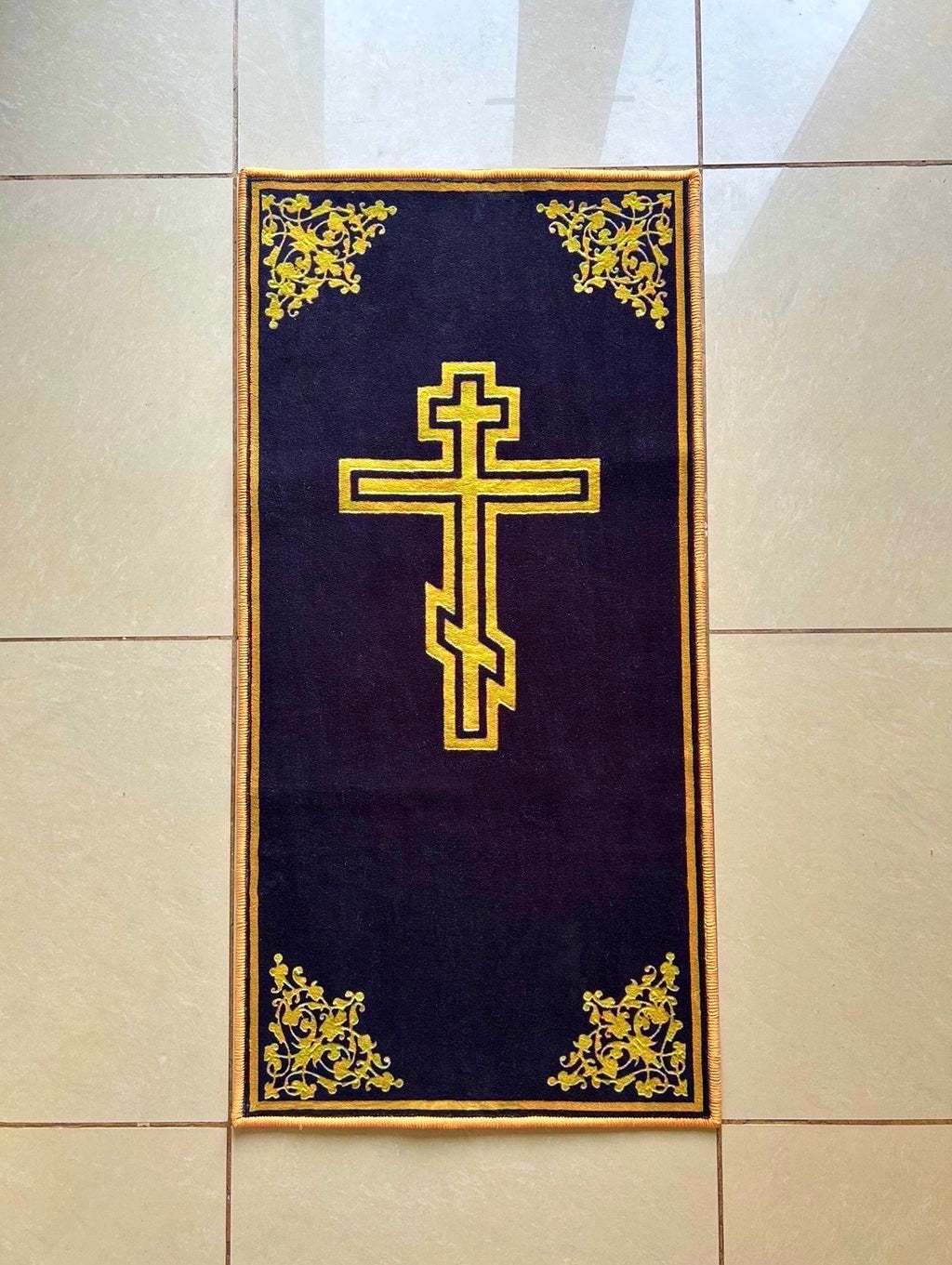 Tapis de prière chrétien orthodoxe (100x50 cm) – Bientôt épuisé