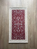 Tapis de prière chrétien (motif floral royal) 100 x 50 cm