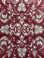 Tapis de prière chrétien (motif floral royal) 100 x 50 cm